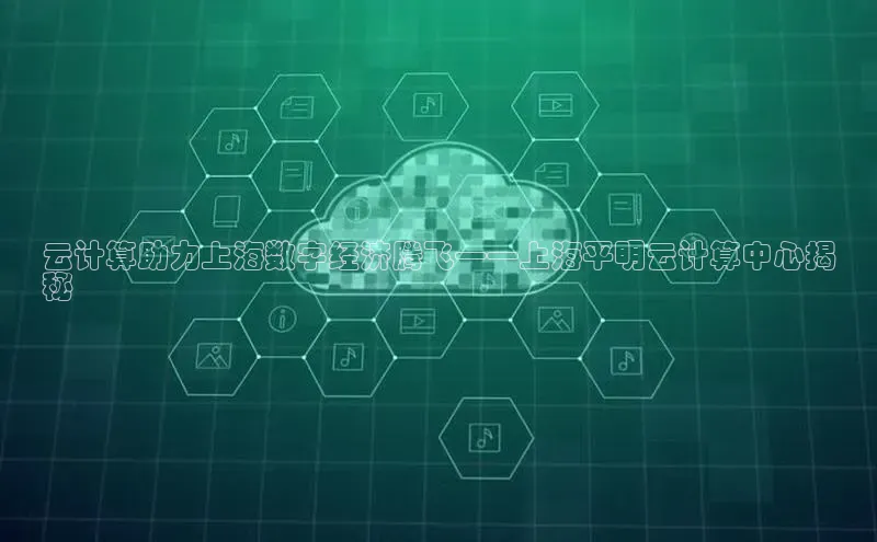 杏悦1平台登录入口ARGA公司云计算助力上海数字经济腾飞——上海平明云计算中心揭
秘