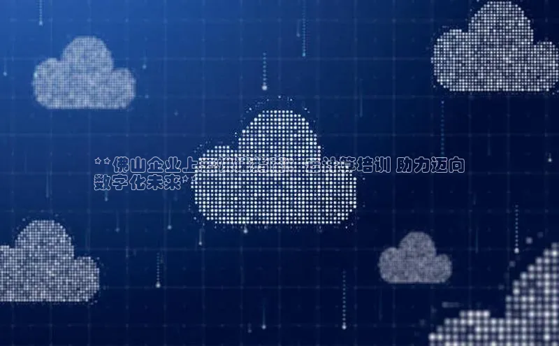 杏悦app官方网站入口下载安装观星盘**佛山企业上云快速指南：云计算培训 助力迈向
数字化未来**