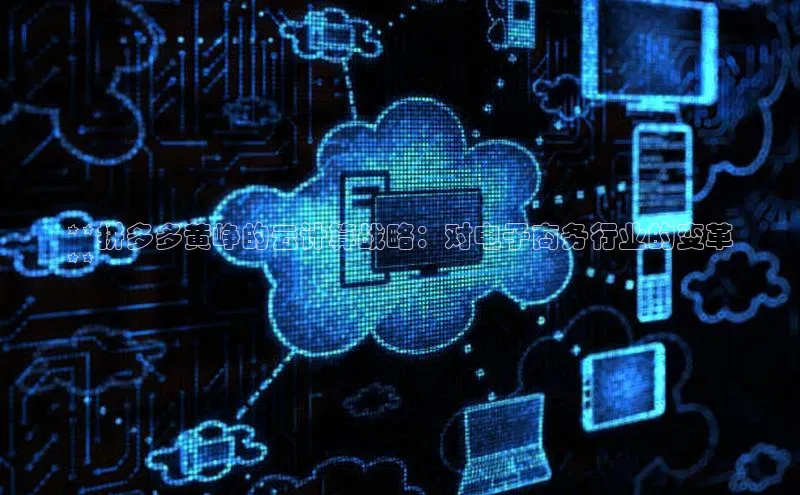 杏悦股东z176五827梨小米**拼多多黄峥的云计算战略：对电子商务行业的变革
**